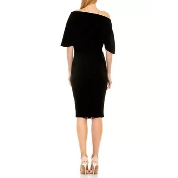 Women's - Alexia Admor Olivia Draped Sheath Dress, Size Medium - Picture 2 of 11